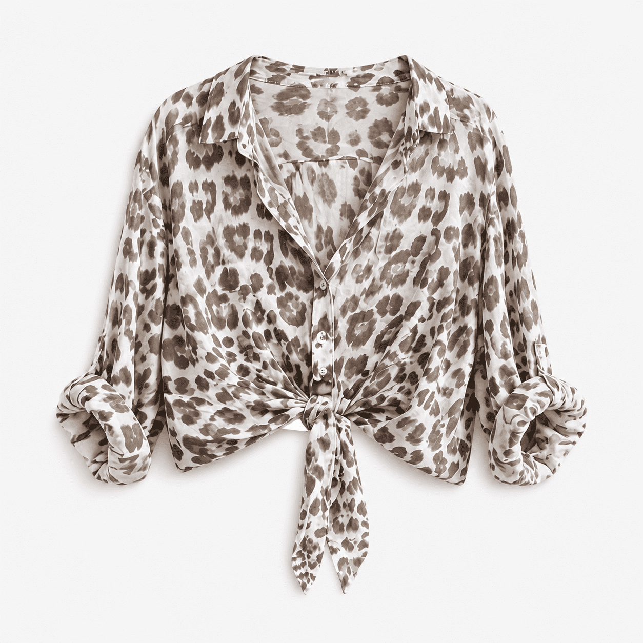 Blusa Leopardo con Nudo